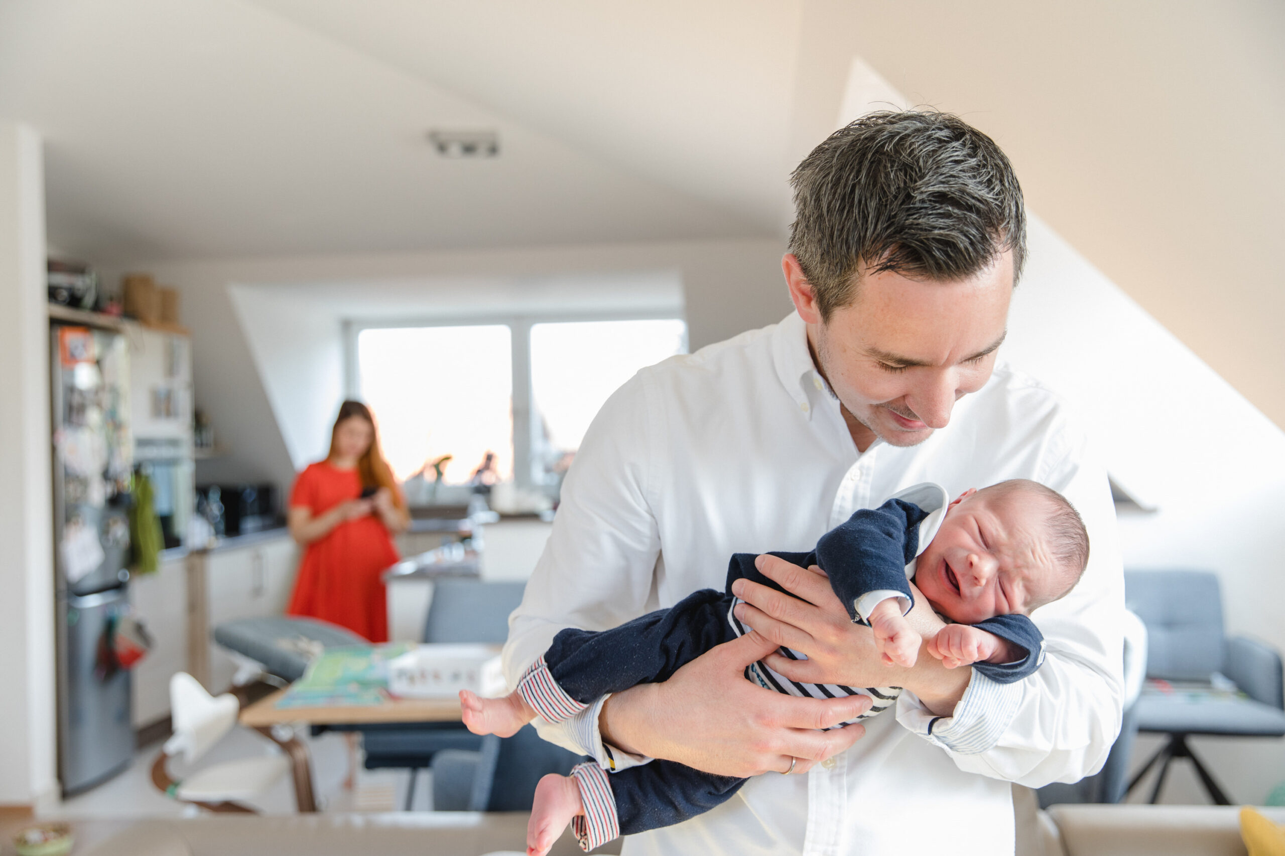 Familienfotografie in einer entspannten Alltagsszene