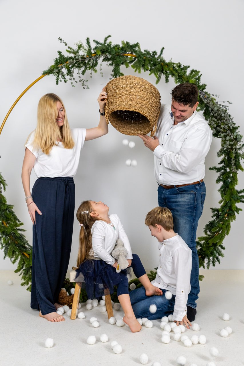 Weihnachtsfoto im Baby-Memories-Studio