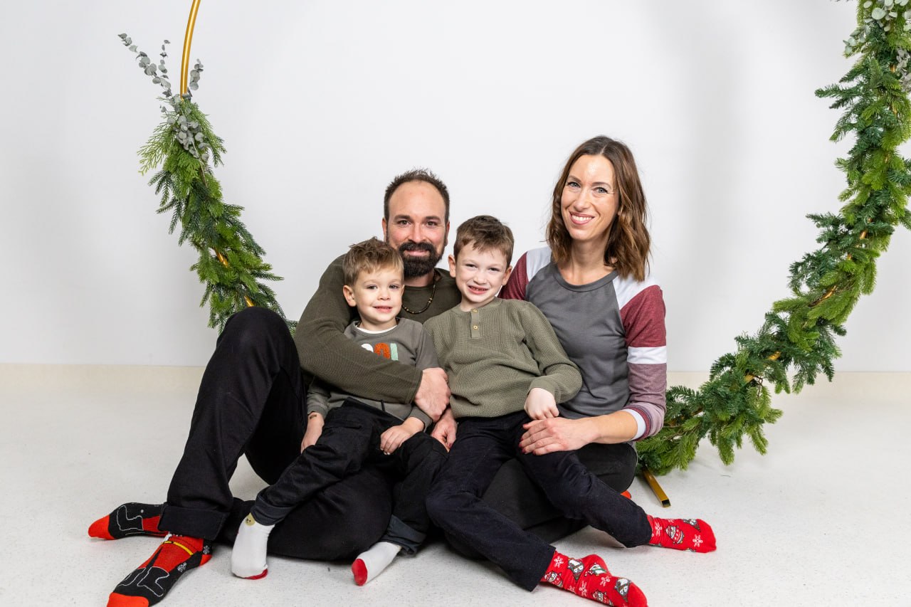 Weihnachtsfoto im Baby-Memories-Studio