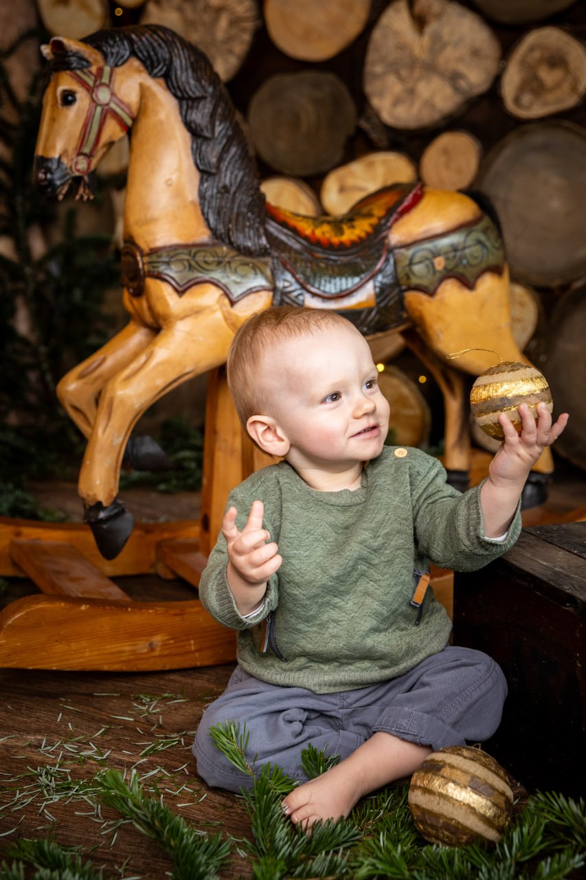 Weihnachtsfoto im Baby-Memories-Studio