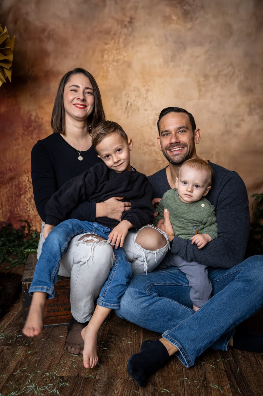 Weihnachtsfoto im Baby-Memories-Studio