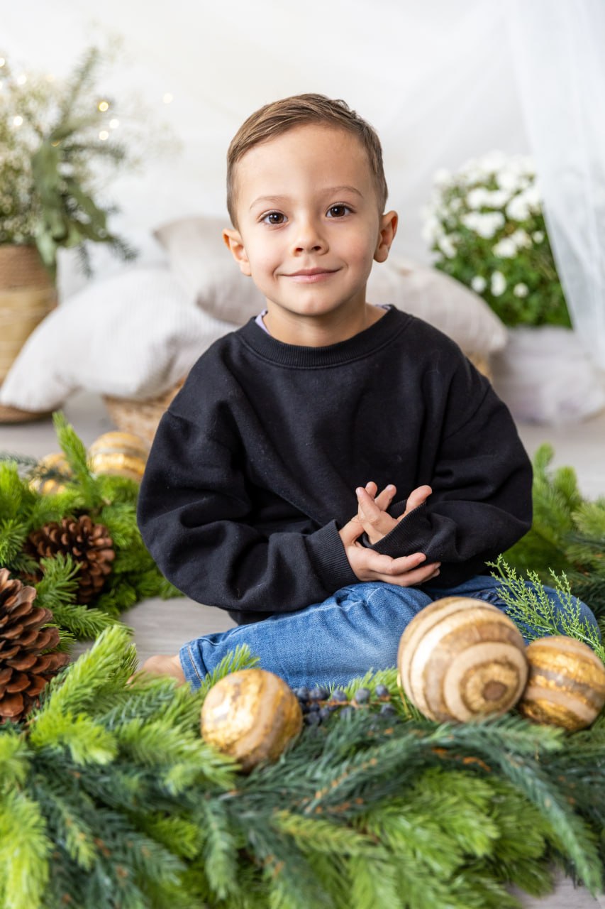 Weihnachtsfoto im Baby-Memories-Studio