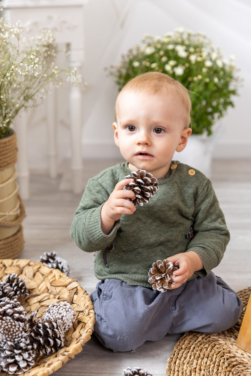 Weihnachtsfoto im Baby-Memories-Studio