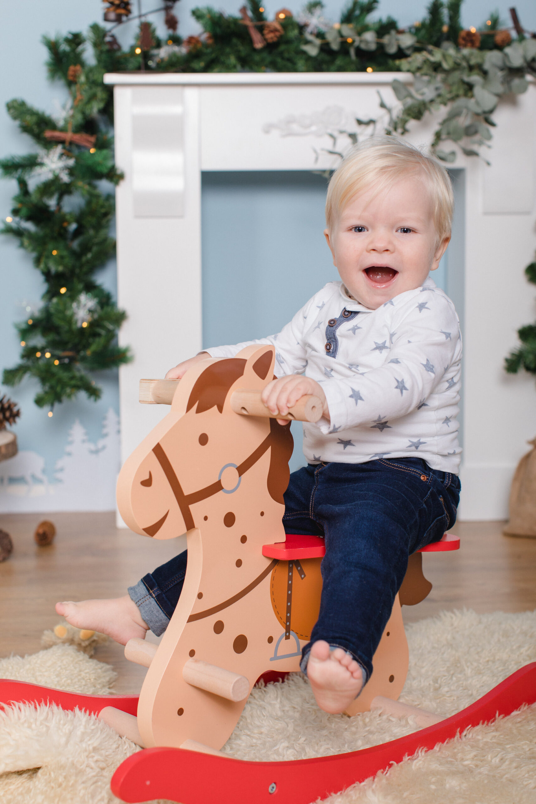 Familienfoto zu Weihnachten